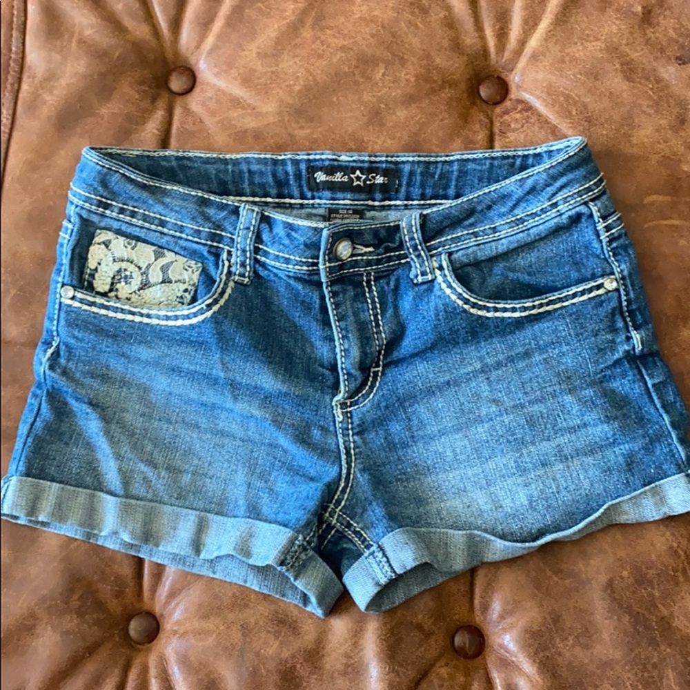 Vanilla star jean shorts